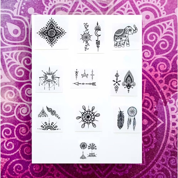 Inked by Dani / Mini Henna Inspired Temporary Tattoos - NEW - Picture 3 of 4